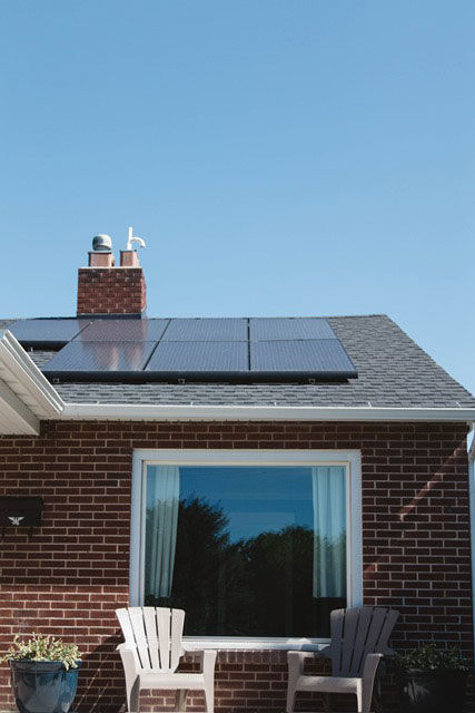 solar panels, sustainable renovation